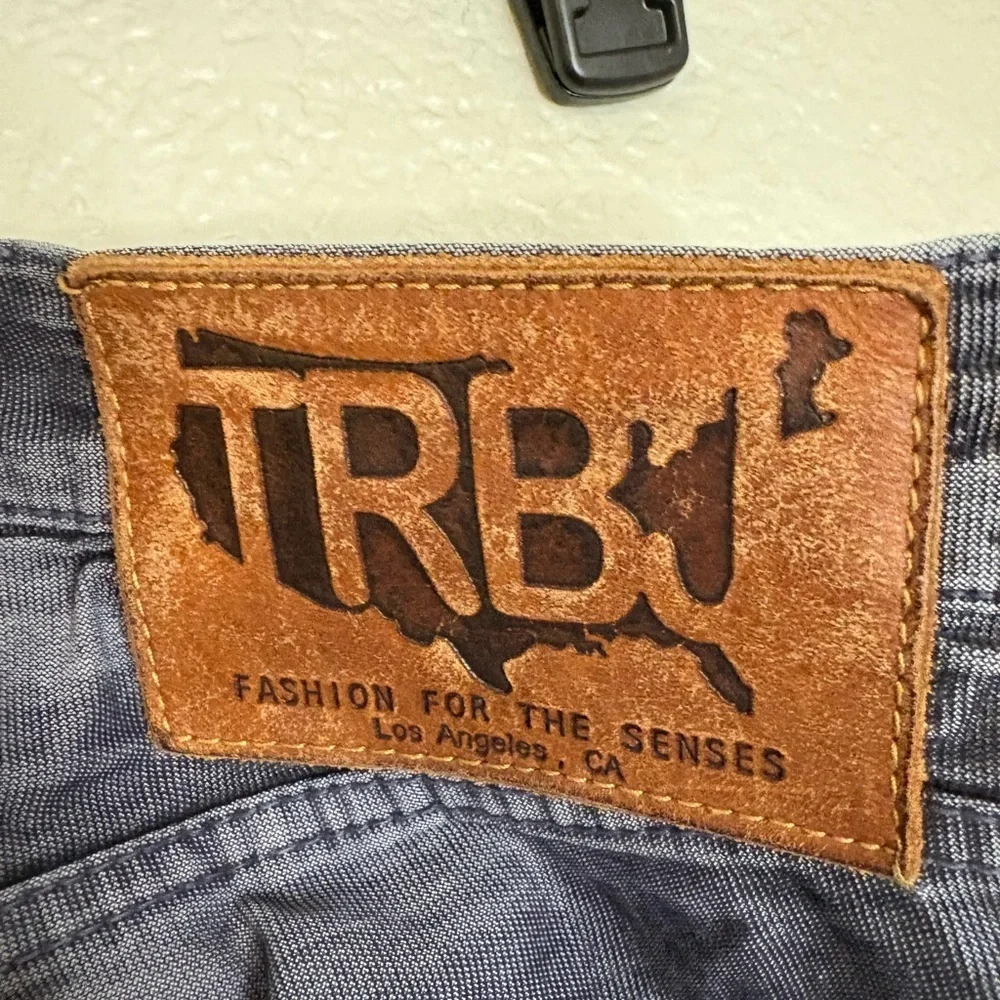 True Religion Pants Mens 28 Gray Cotton Bobby Pockets Straight Leg Y2K